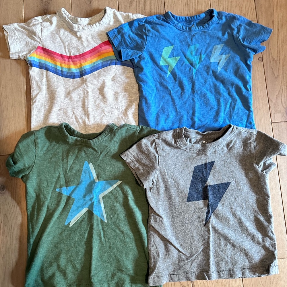 Primary Set of 4 Graphic Teea
